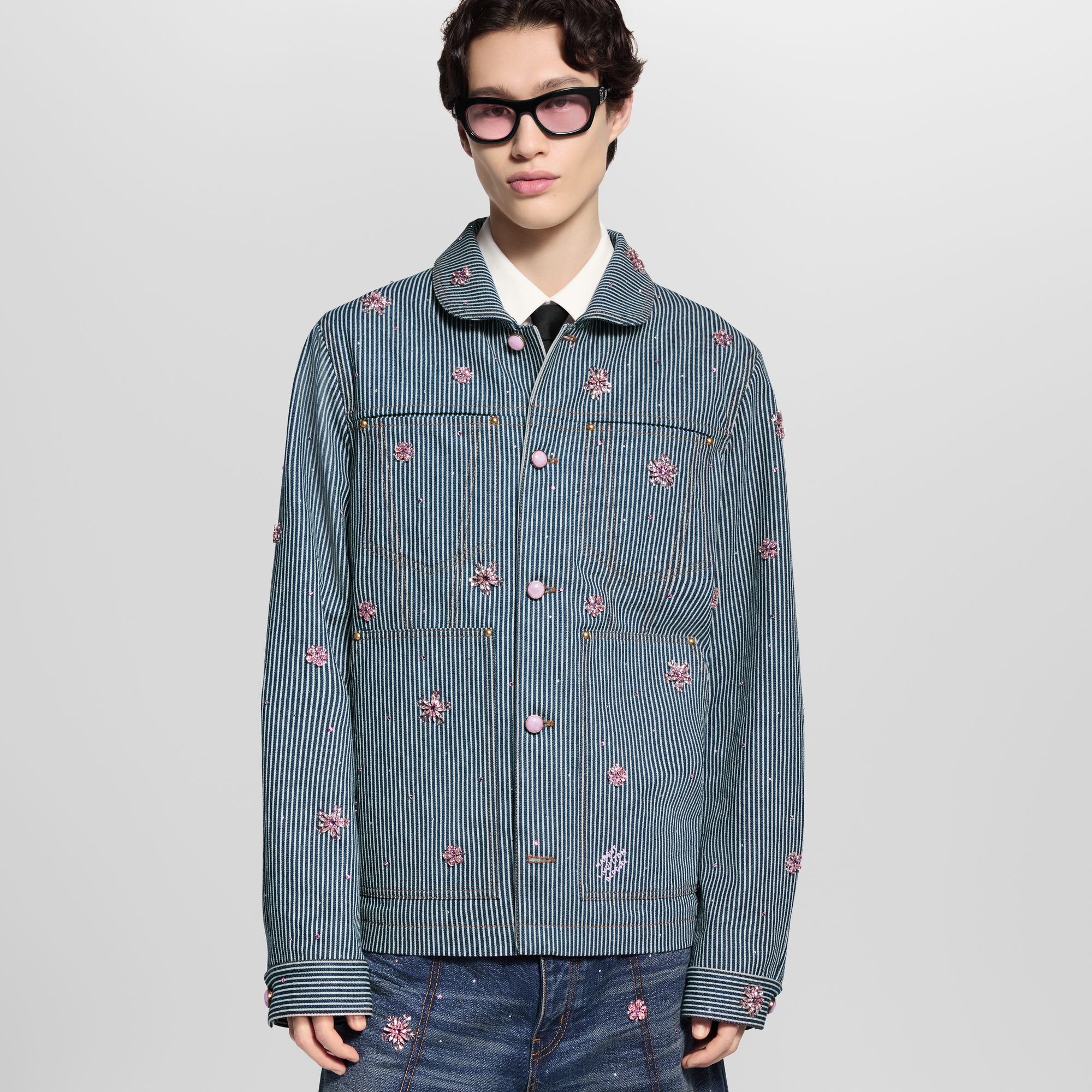Embellished Workwear Jacket  in Men's Ready-to-Wear Outerwear and Coats collections by Louis Vuitton (Product zoom)